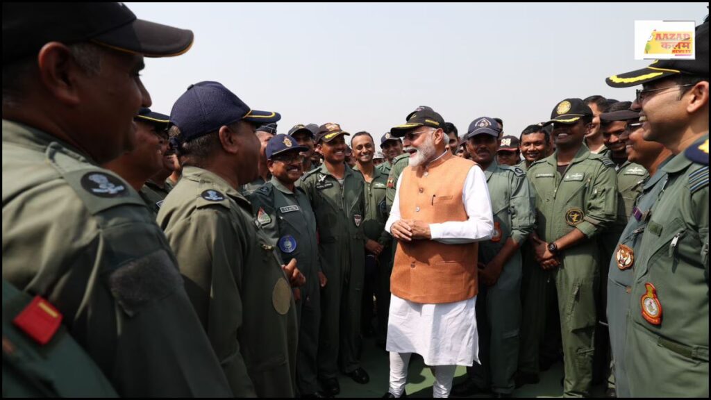सुबह-सुबह एयरबेस पर पहुँचे PM Modi—सैनिकों को मिला जोश का नया टीका!