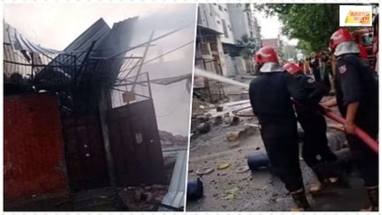 Delhi Fire News: दिल्ली की औद्योगिक फैक्ट्री में भीषण आग से मचा हड़कंप और लोगों में डर